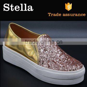 Wholesale Women Glitter Stylish Pictures Platform Shoes