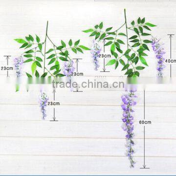 Wedding decoration artificial fabric orchid flowers wisteria