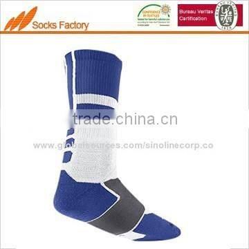 Men's and women's functional sports outdoor socks blue and white