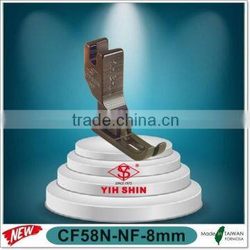 Industrial Sewing Machine Parts Sewing Accessories Teflon Needle Feed Feet (Zipper) Single Needle CF58N-NF-8mm Presser Feet