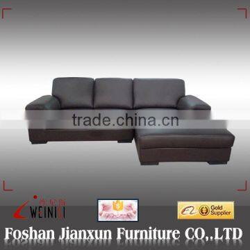 A021C modern brown leather sofa furniture