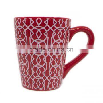 coloured mug with decal