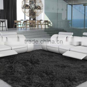 Australia style set design white leather recliner sofa