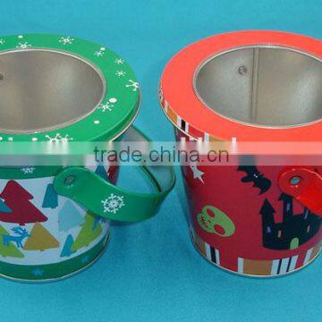 Chrismas gift children toys small tin bucket