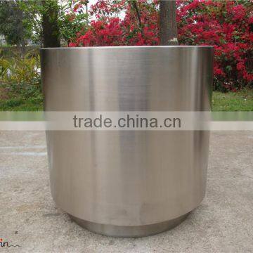 Round stainless steel outdoor planter wholesale