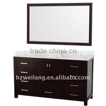 60" Single Solid wood bathroom Vanity