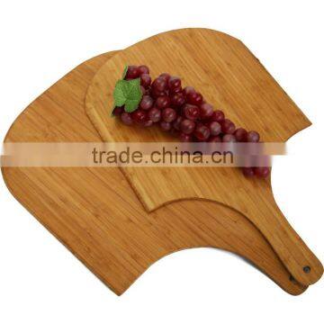 double pizza peel customized bamboo cutting board