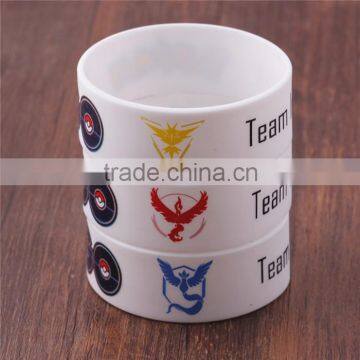 Cheap custom silicone bracelet pokemon GO Rubber Noctilucent Bracelet Wristband cheap custom silicone bracelet