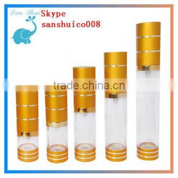 plastic acrylic airless pump bottle in different volume