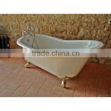 supply frist class cast iron enamel free standing bathtub