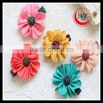 fashion mimi sweet plain cloth girls hair bow (approved by BV)