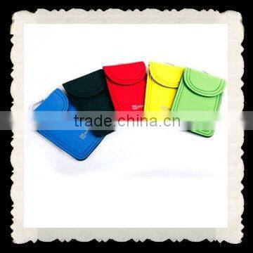 Novelty softy neoprene mobile phone pouch with carabiner