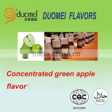 Concentrated liquid green apple flavor