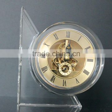 crystal glass alarm clock