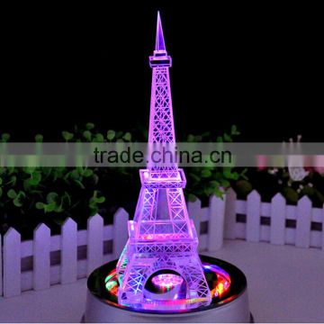 Top seller mini crystal eiffel tower wedding centerpieces