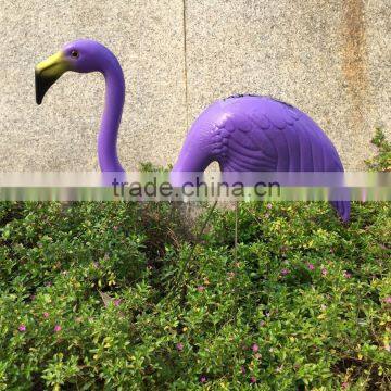 Plastic Purple Flamingo Garden Yard and Lawn Art Ornament Wedding Ceremony Decoration Animal Bird Figurine photo-2