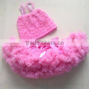 Kids clothes solid pink popsicle girl pettiskirt outfits