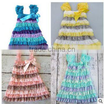 summer baby lace romper baby ruffler romper multicolor baby romper