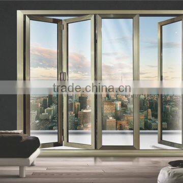 Thermal break interior aluminum bifold door for sale on alibaba high quality comerce aluminum alloy bifold door