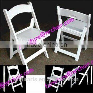 shanghai event rental/wedding ceremony white resin folding dining chairs