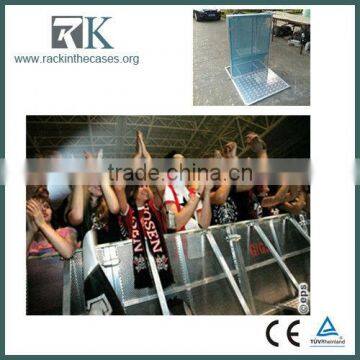 Portable barrier aluminum crowd control barrier