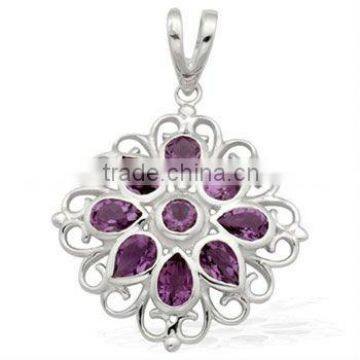 Wholesale Manufacturer 925 Silver Gemstone Pendant
