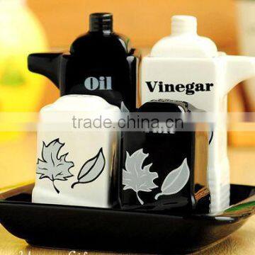 oil vinegar salt pepper set