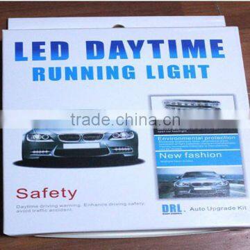 High Quality Moderate Brightness A Pair of 8 White LED Car Daytime Running Lights photo-4