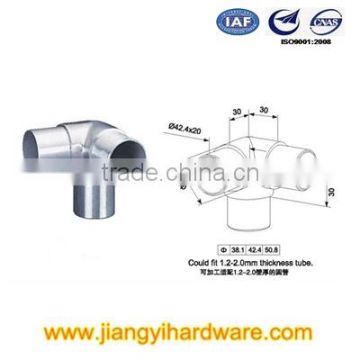 Stainless steel connector , handrail elbow fitting