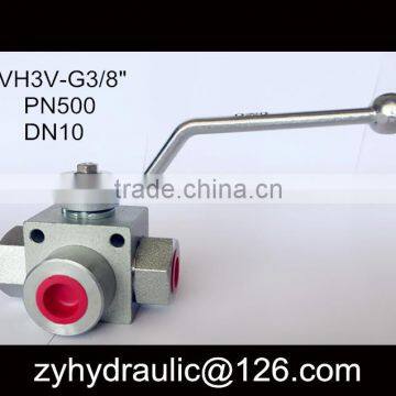PN400 VH3V Series 3/8 Bsp High Pressure Ball Valve 7250psi