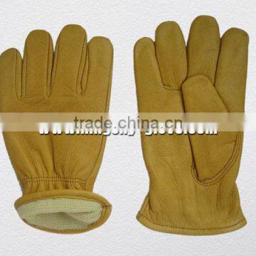 Cow grain leather driving glove work glove-9016.KL