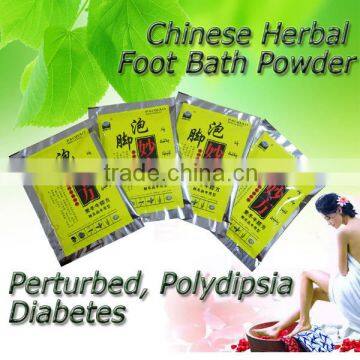 Diabetes herbs for treatment foot bath with hot water