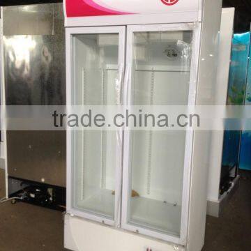 Two doors display showcase cooling cabinet for commercial use