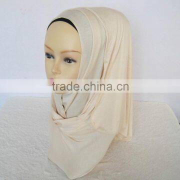 Wholesale Manufacturer New Fashion Cotton Solid Color Plain Jersey Hijab Scarf Latest Design