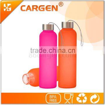 High Tech Colorful Frosted Eco Glass Drink Bottle photo-3