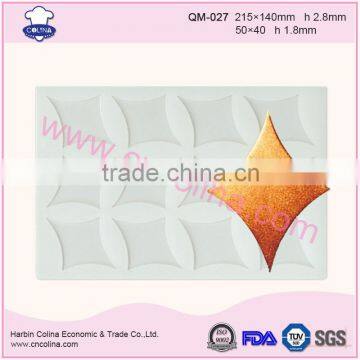 ODM garnishing sheet cake decoration silicone chocolate mould