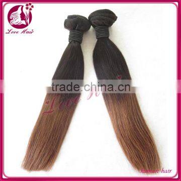 wholesale malaysian colored two tone hair weave straighr hair ewaving