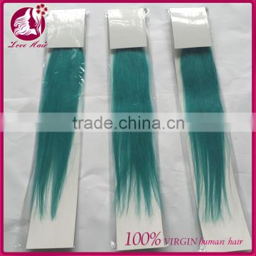 2016 Newest Fashion Teal Hair Weave Color Virgin Brazilian Human Hair Top Selling