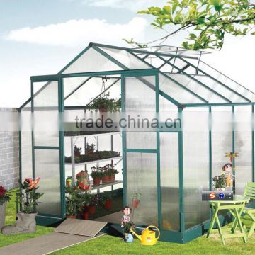 10 year Proffesional Manufactuer of Aluminum Walk-in Garden Greenhouse