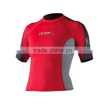 Top quality UV protection lycra swiming and breach customized neoprene rash guard