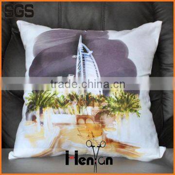 wholesale custom printed Suede sofa cushion for coccyx