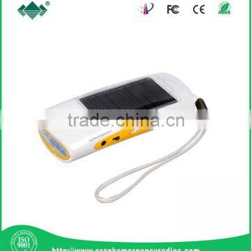 solar charger with FM Radio & Solar flashlight with phone charger & solar Radio