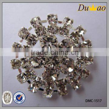 metal claw crystal garment button