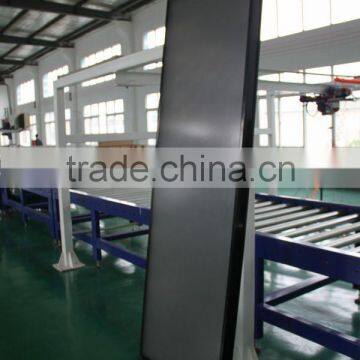Black/blue film flat plate solar collector product for solar home system use