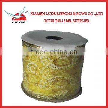 2015 Hotsales Wire Edge Christmas Ribbon photo-3