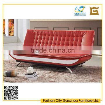 Leather sofa bed for sale metal frame folding sofa cum bed design for living room furniture