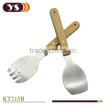 2pcs salad serving spoon and fork set