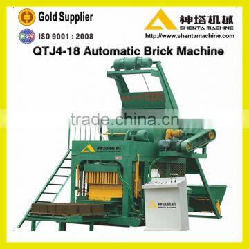 Concrete Paving Machine QTJ4-18 Automatic Block Brick Making Machine