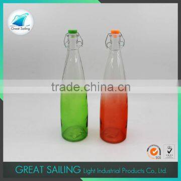 Kitchen Used Tall Clear Glass Cooking Oil And Vinegar Bottle