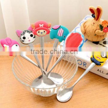 High quality kids cartoon stainless steel spoon/coffee spoon/ice cream spoon